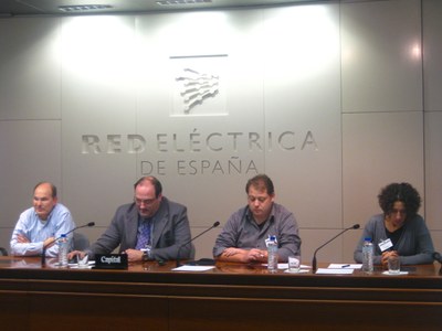 Domingo Biel, Joan Fontanilles, Jordi Suarez y Eva Rodriguez